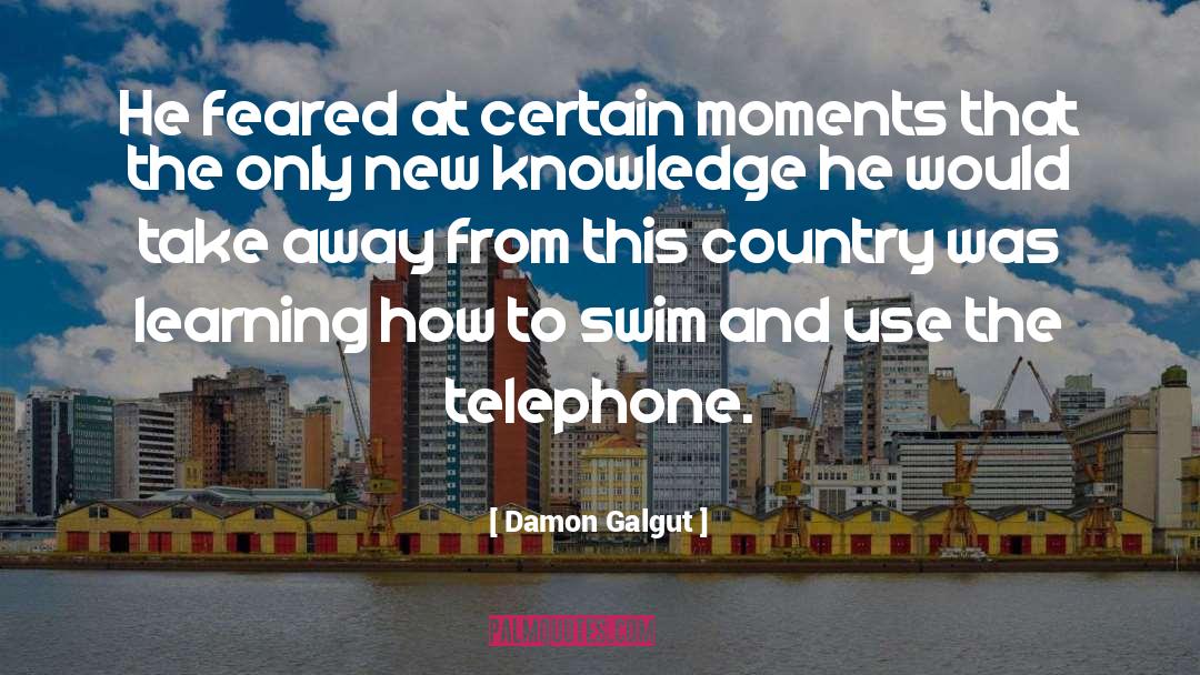 Telephone Etiquette quotes by Damon Galgut