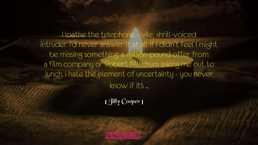 Telephone quotes by Jilly Cooper