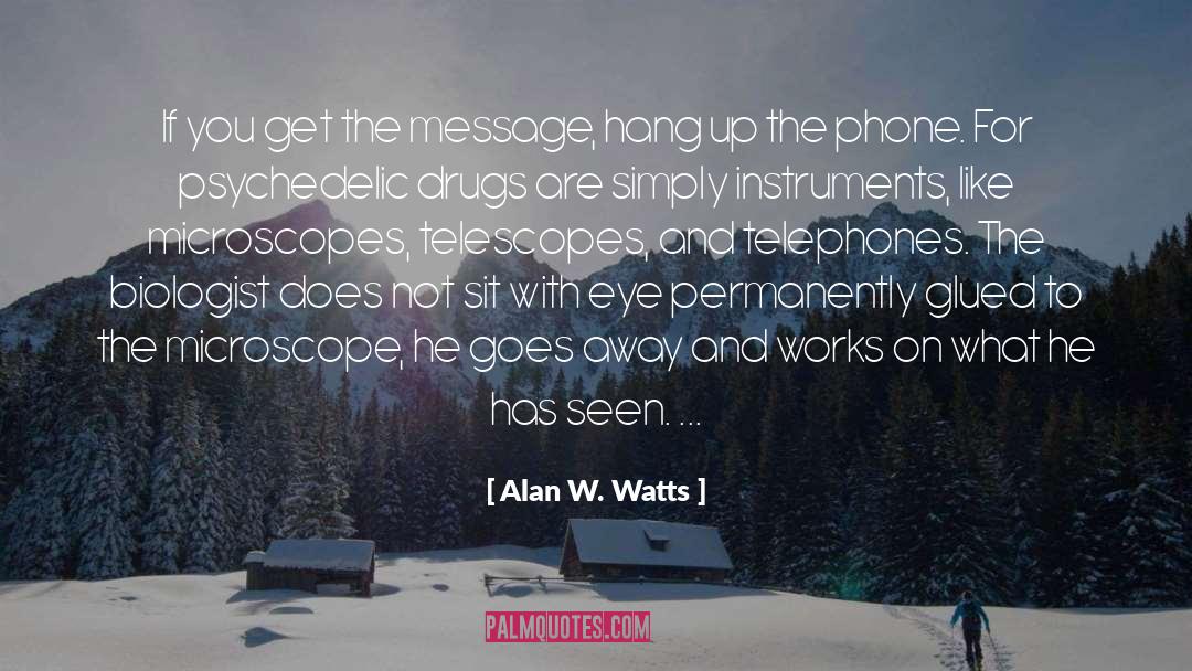 Telephones quotes by Alan W. Watts