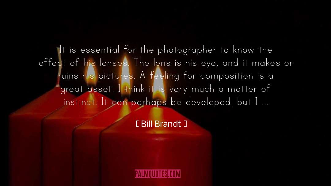Telephoto Lenses quotes by Bill Brandt