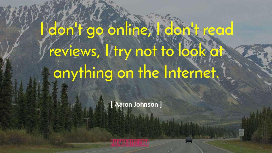 Teleplays Online quotes by Aaron Johnson