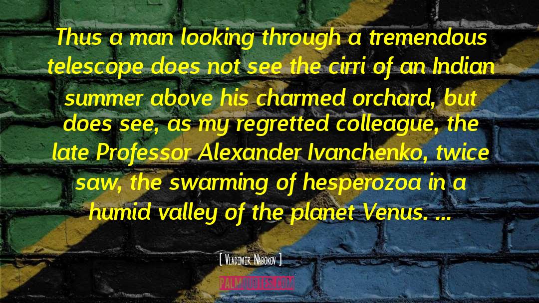 Telescope quotes by Vladimir Nabokov