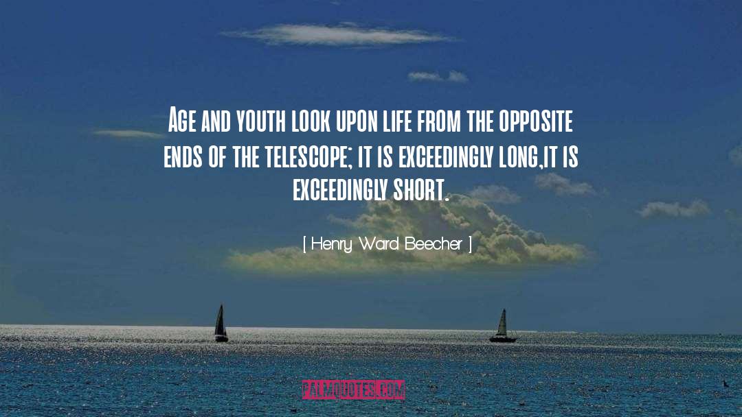 Telescope quotes by Henry Ward Beecher