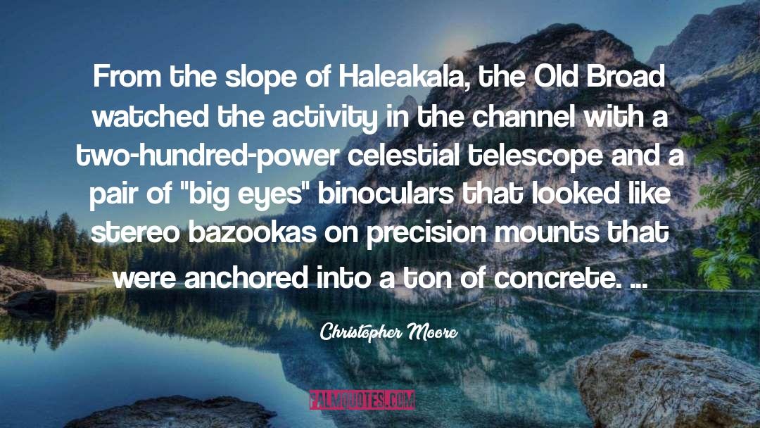 Telescope quotes by Christopher Moore