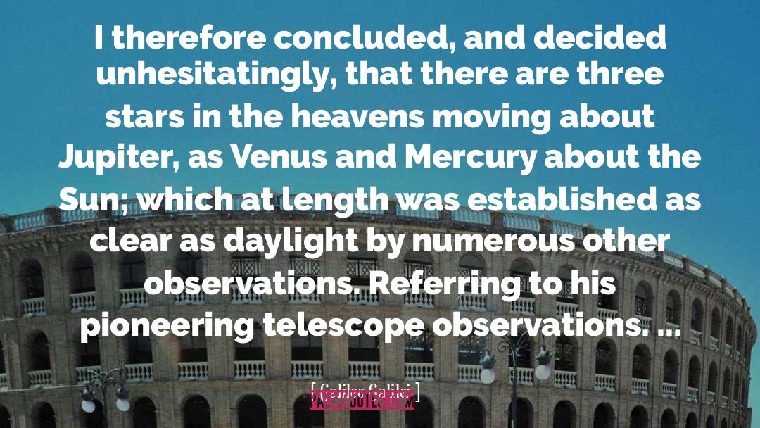 Telescopes quotes by Galileo Galilei