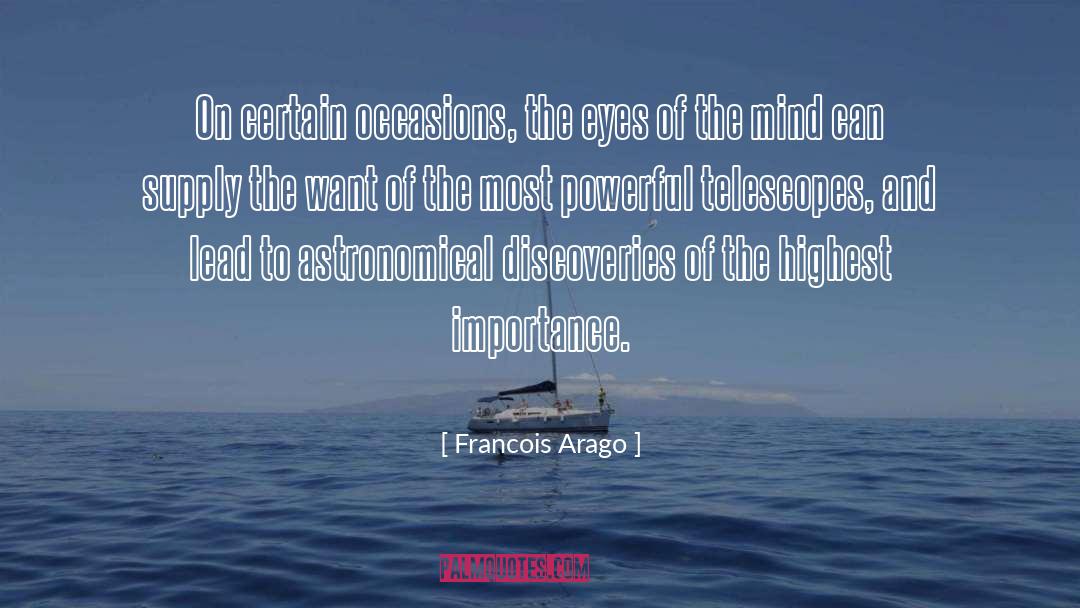 Telescopes quotes by Francois Arago