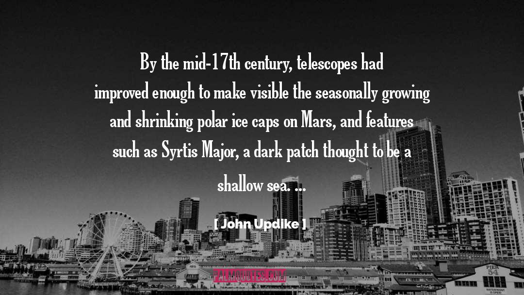 Telescopes quotes by John Updike