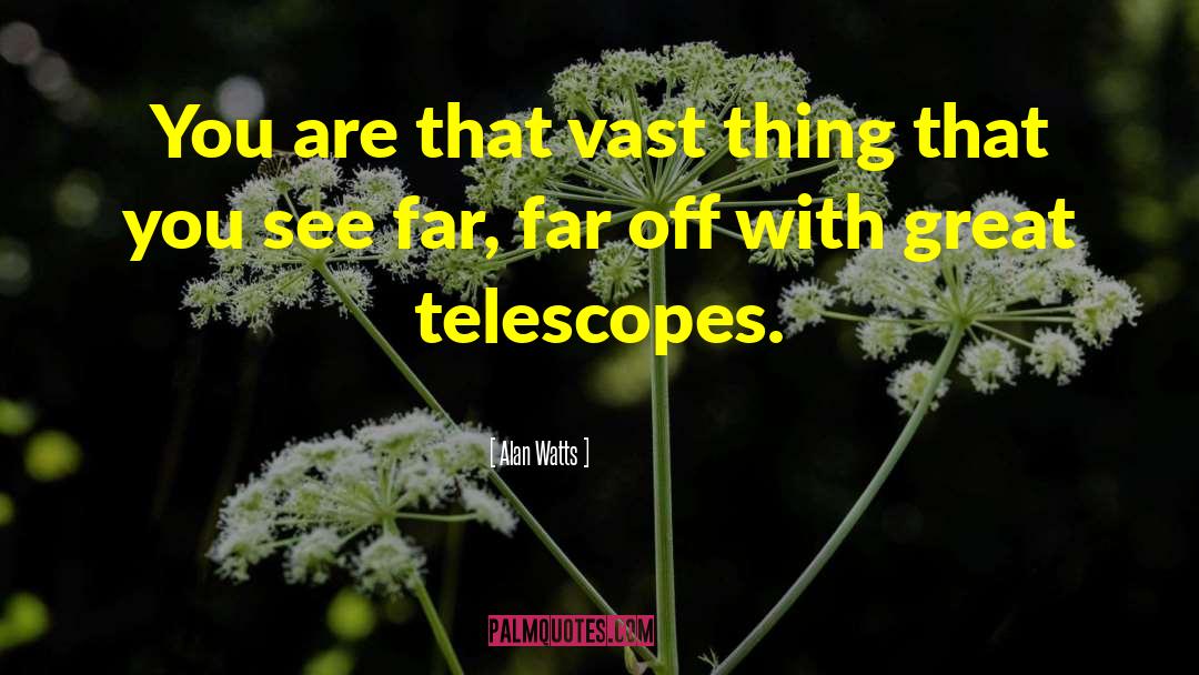 Telescopes quotes by Alan Watts