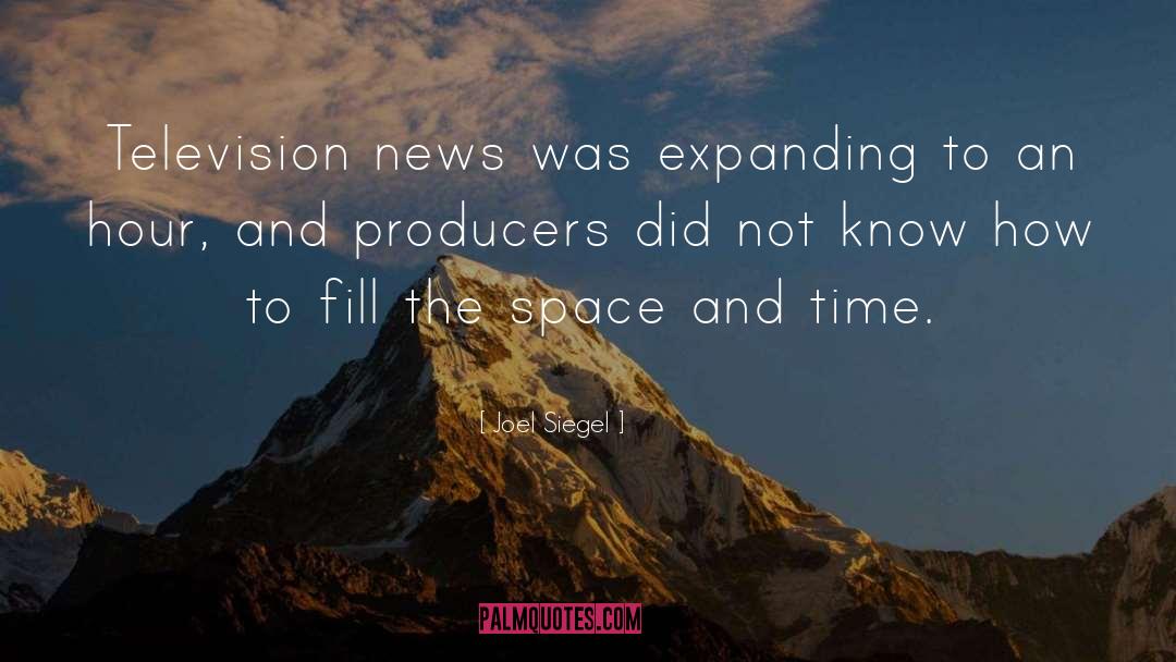 Television News quotes by Joel Siegel