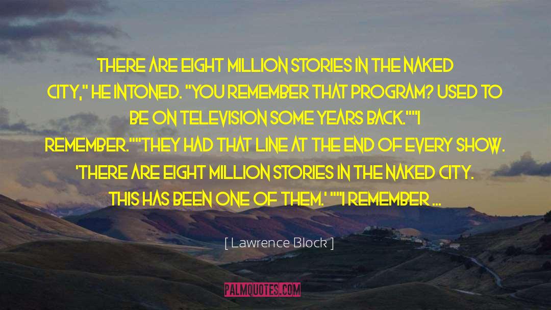Television Personality quotes by Lawrence Block