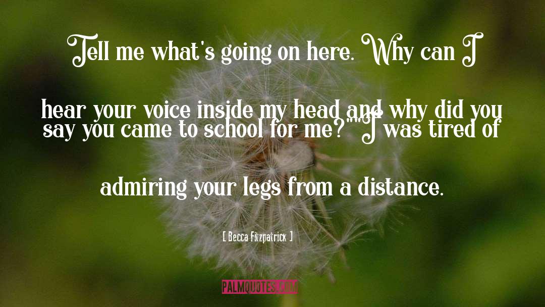 Tell Me Series quotes by Becca Fitzpatrick