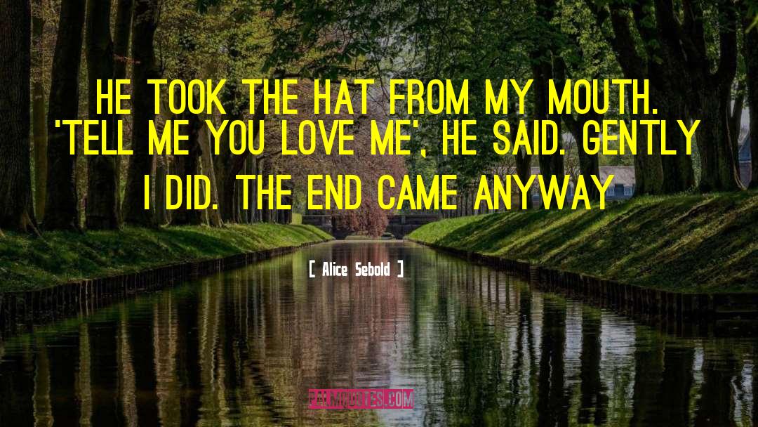 Tell Me You Love Me quotes by Alice Sebold