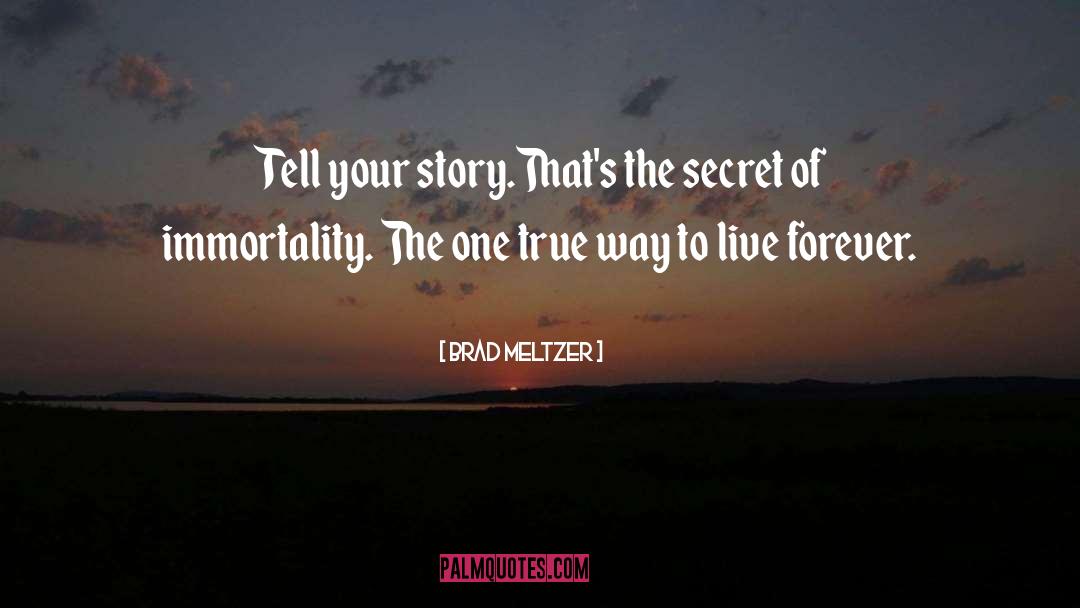 Tell Your Story quotes by Brad Meltzer