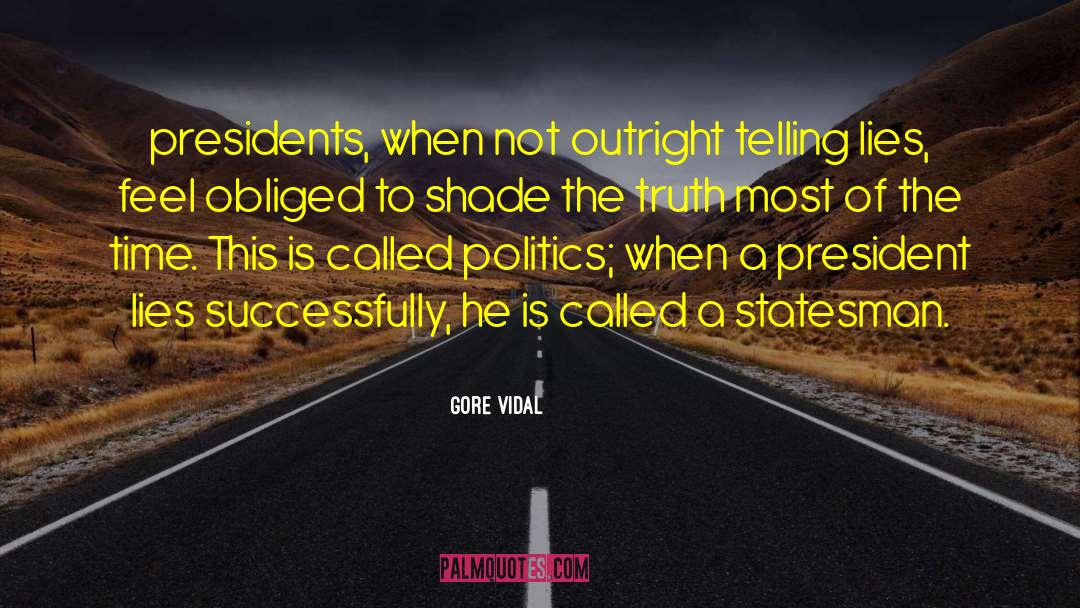 Telling Lies quotes by Gore Vidal