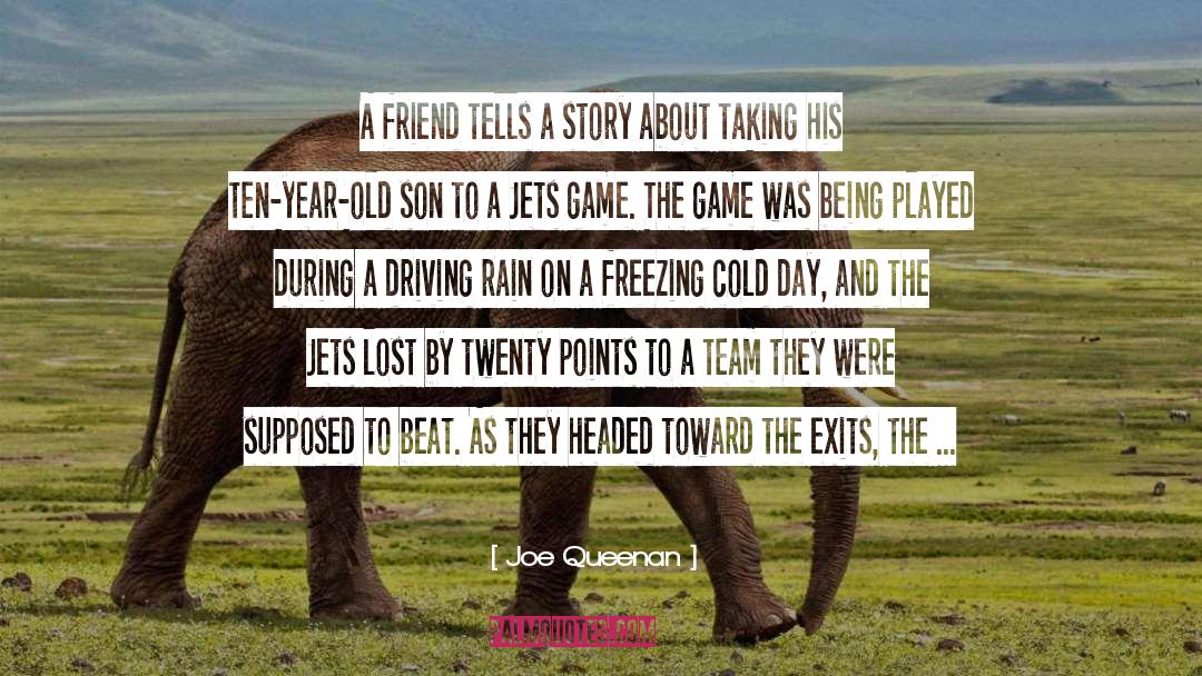 Tells A Story quotes by Joe Queenan