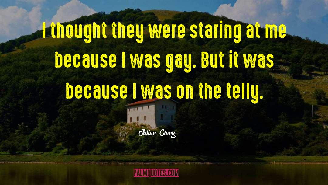 Telly quotes by Julian Clary