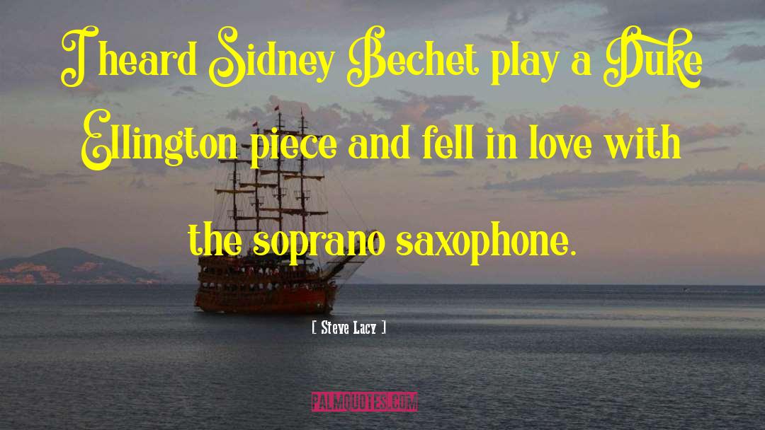 Temby Saxophone quotes by Steve Lacy