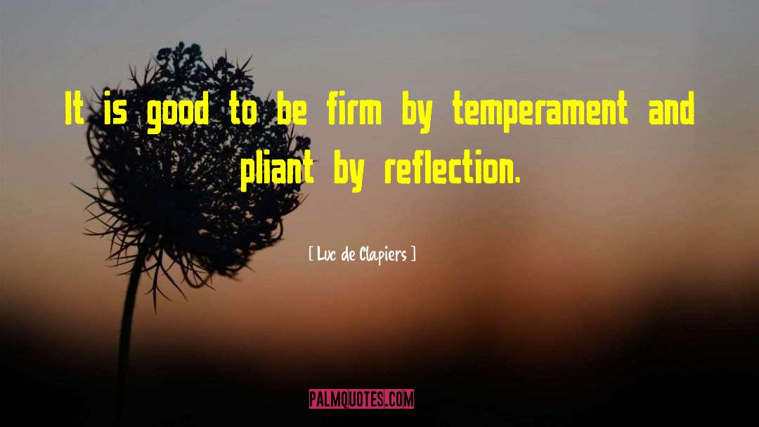 Temperament quotes by Luc De Clapiers