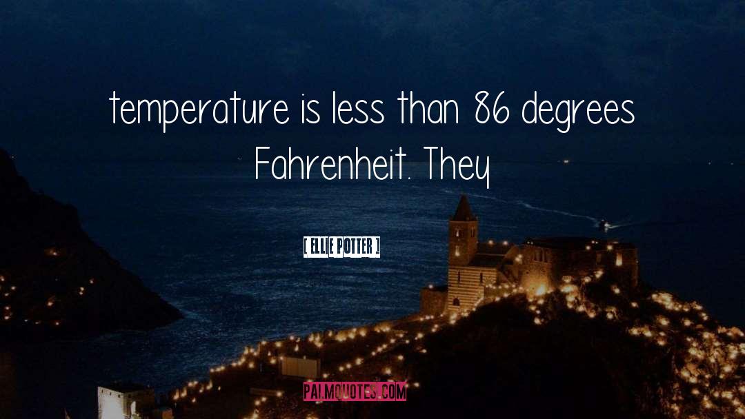 Temperature quotes by Ellie Potter