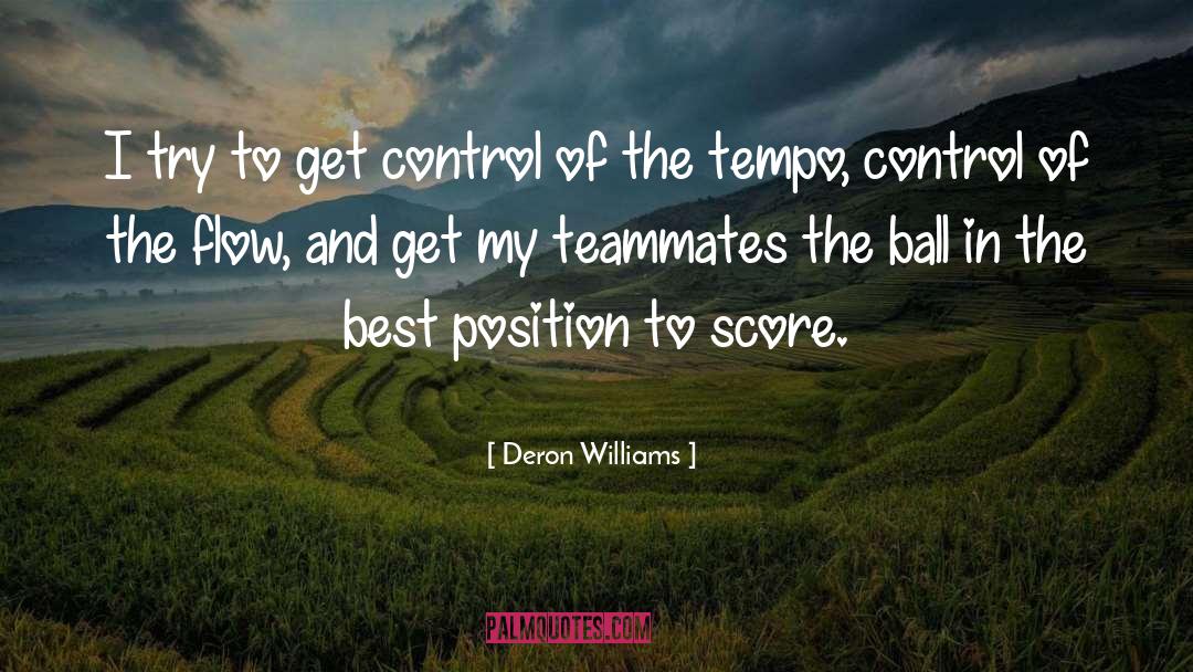 Tempo quotes by Deron Williams