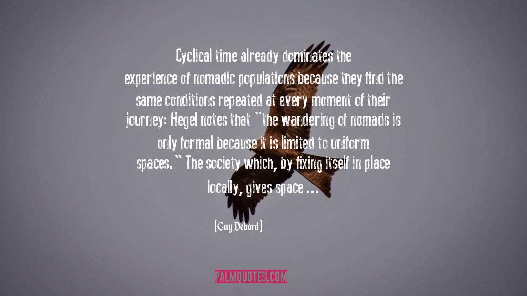 Temporal quotes by Guy Debord