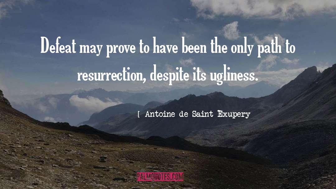 Temporary Defeat quotes by Antoine De Saint Exupery