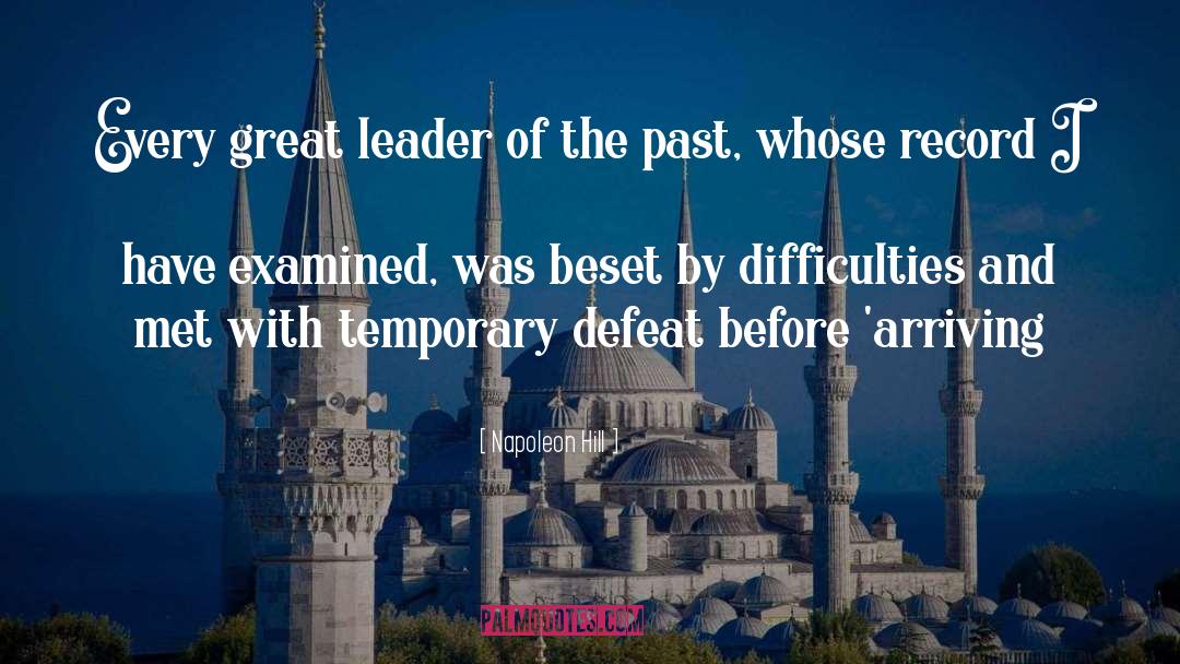 Temporary Defeat quotes by Napoleon Hill