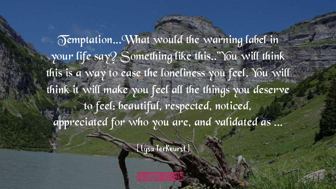 Temptatio quotes by Lysa TerKeurst