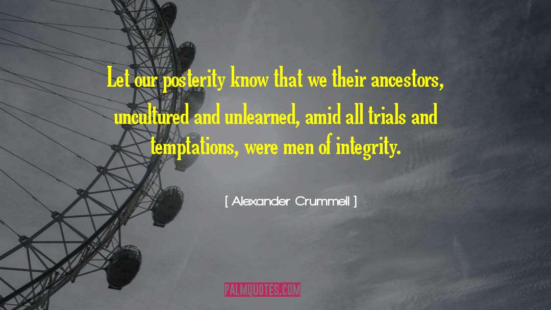 Temptation Alcohol quotes by Alexander Crummell