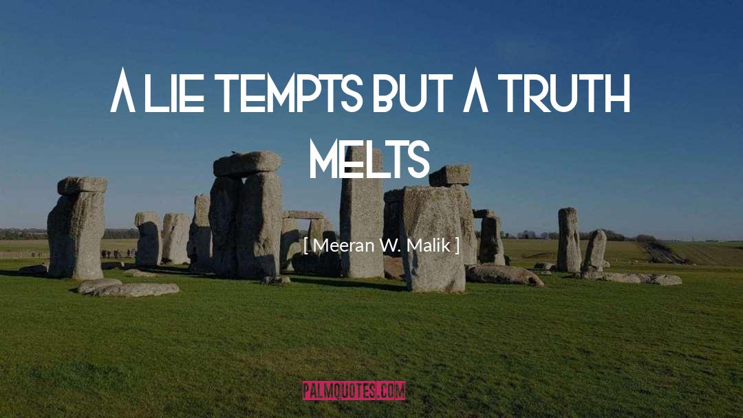 Tempts quotes by Meeran W. Malik