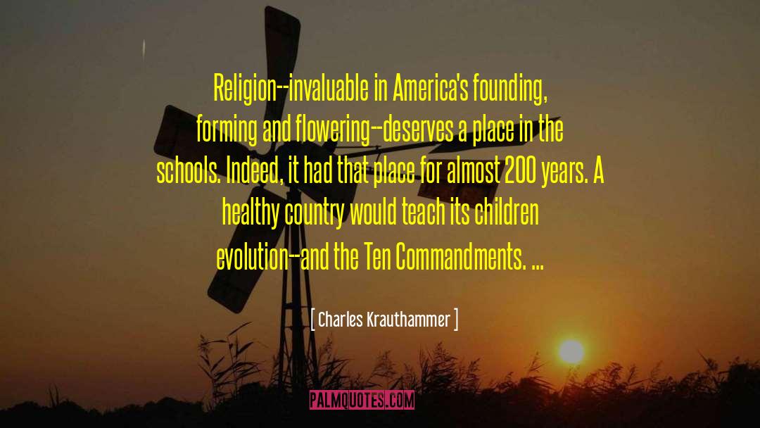 Ten Commandments quotes by Charles Krauthammer