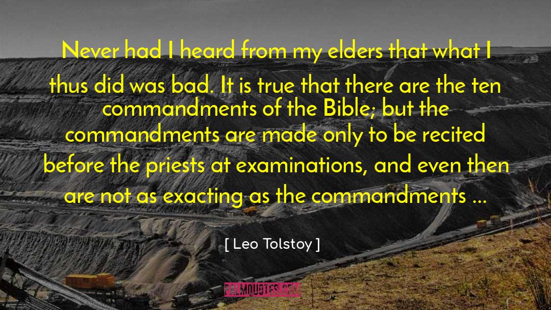 Ten Commandments quotes by Leo Tolstoy