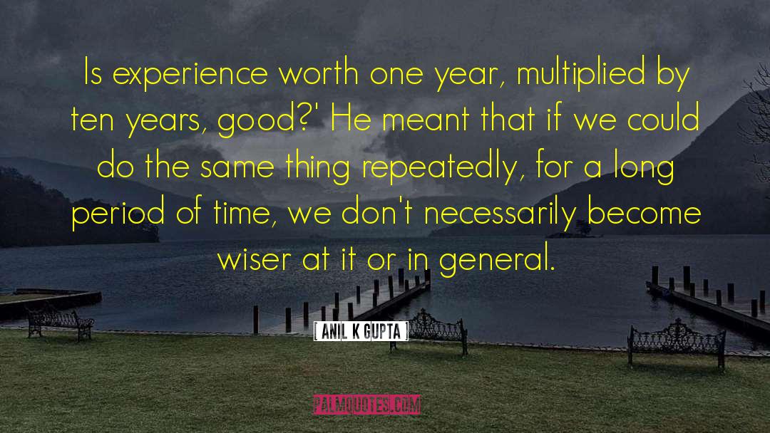 Ten Year Anniversary quotes by Anil K Gupta