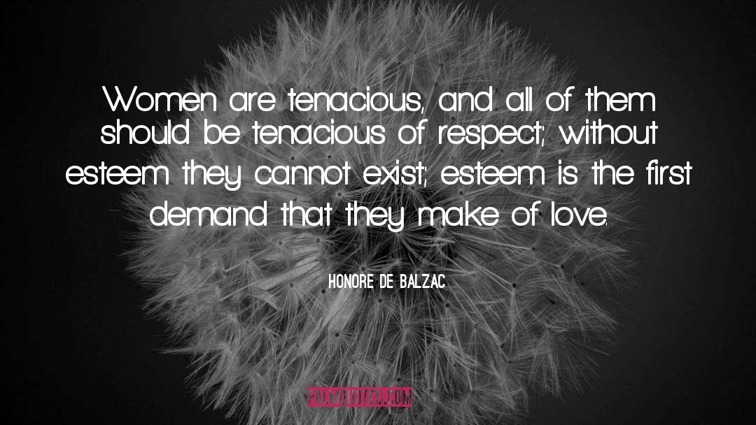 Tenacious quotes by Honore De Balzac