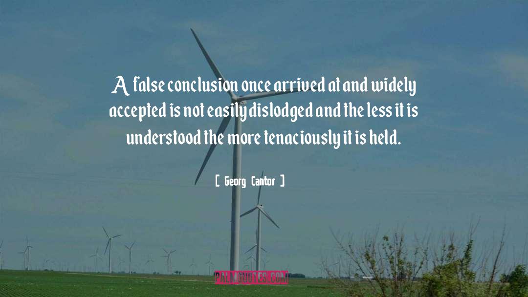 Tenaciously quotes by Georg Cantor