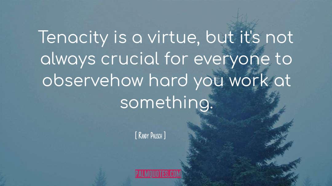 Tenacity quotes by Randy Pausch