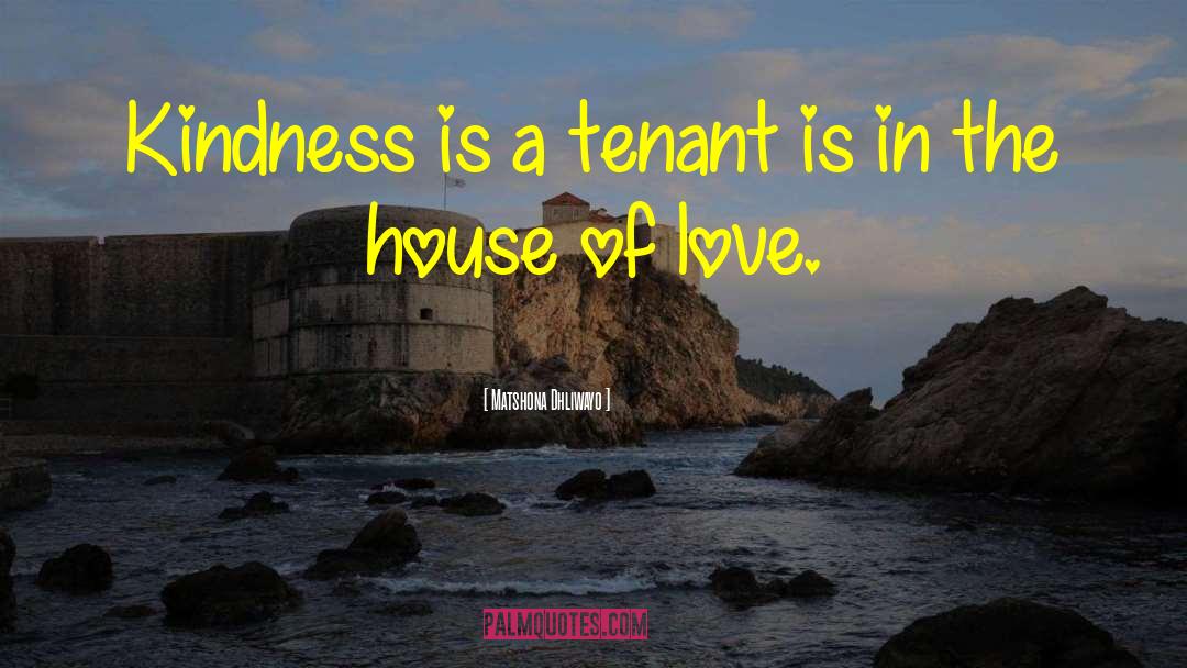 Tenant quotes by Matshona Dhliwayo