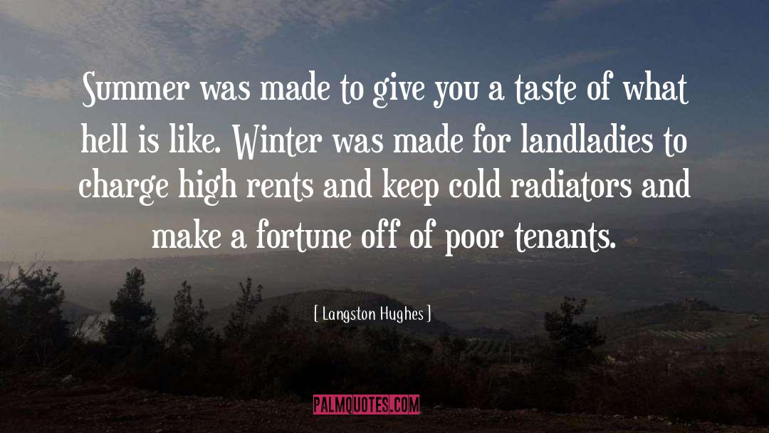 Tenants quotes by Langston Hughes