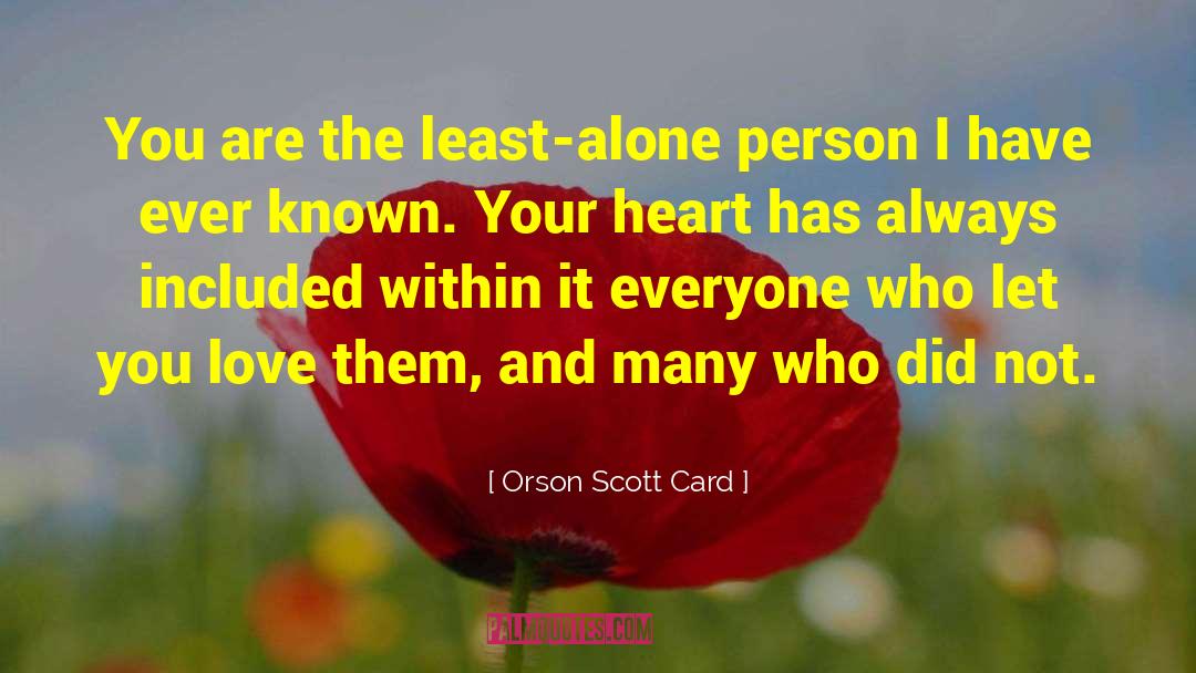 Tender Heart quotes by Orson Scott Card