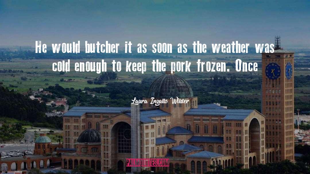 Tenderize Pork quotes by Laura Ingalls Wilder