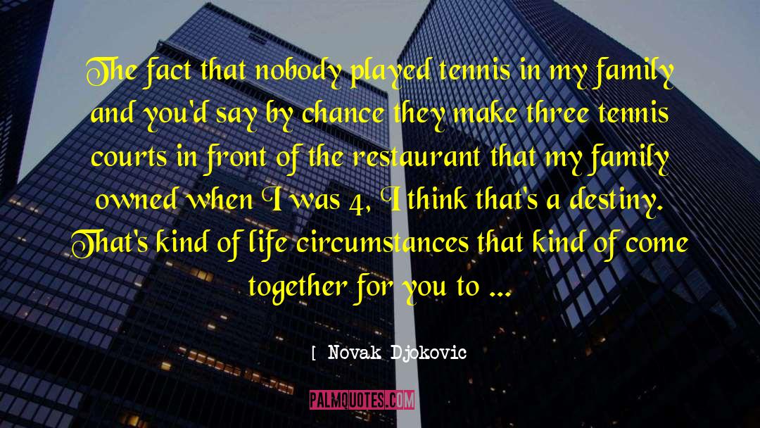 Tennis Courts quotes by Novak Djokovic