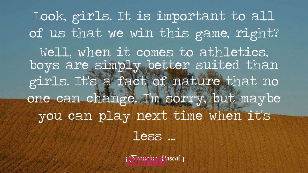 Tennis Game quotes by Francine Pascal