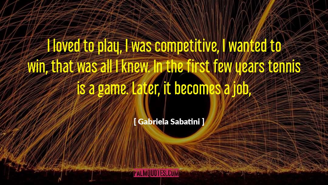 Tennis Lessons Westlake Village quotes by Gabriela Sabatini