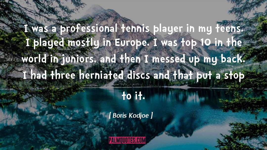 Tennis Player quotes by Boris Kodjoe