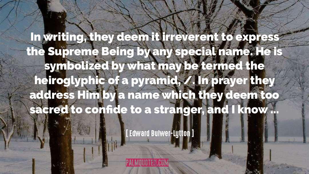 Termed quotes by Edward Bulwer-Lytton