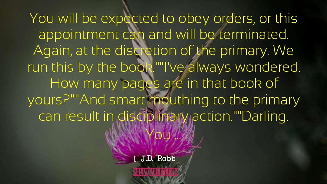 Terminated quotes by J.D. Robb