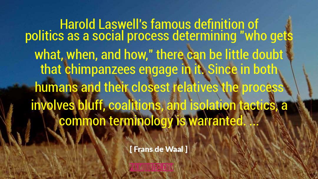 Terminology quotes by Frans De Waal