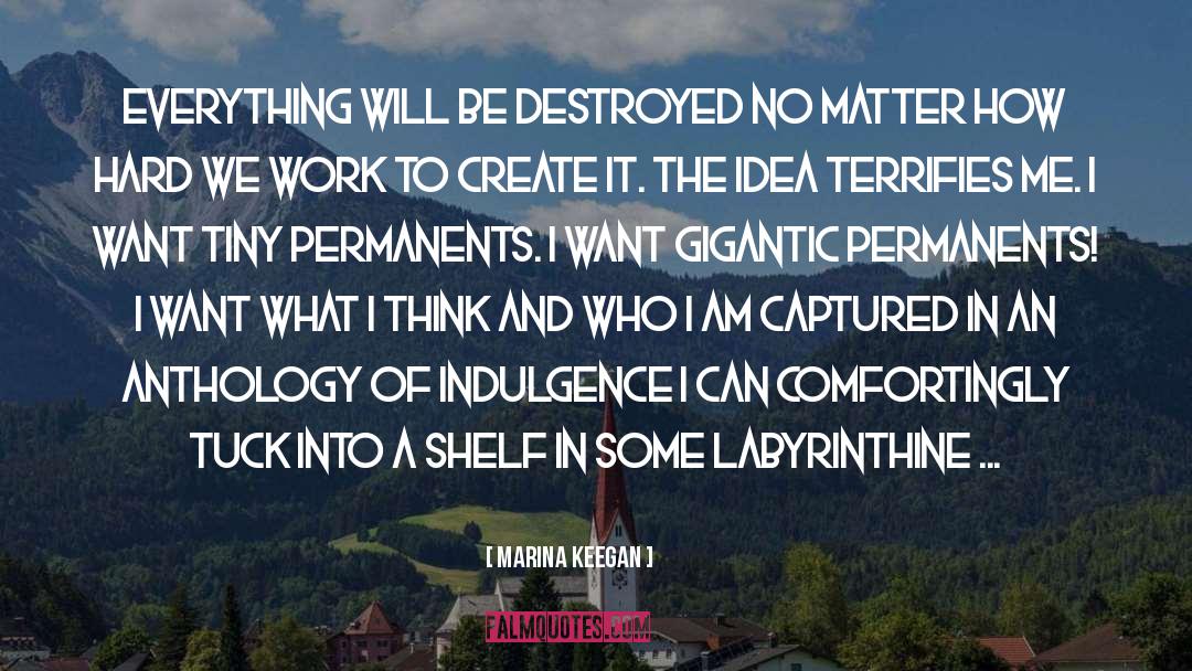 Terrifies quotes by Marina Keegan