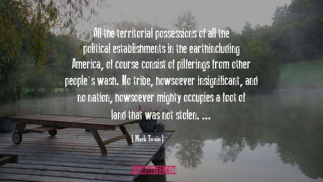 Territorial quotes by Mark Twain