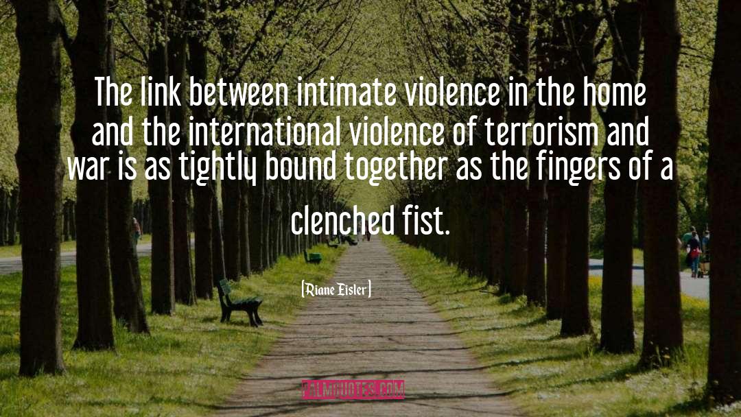 Terrorism quotes by Riane Eisler